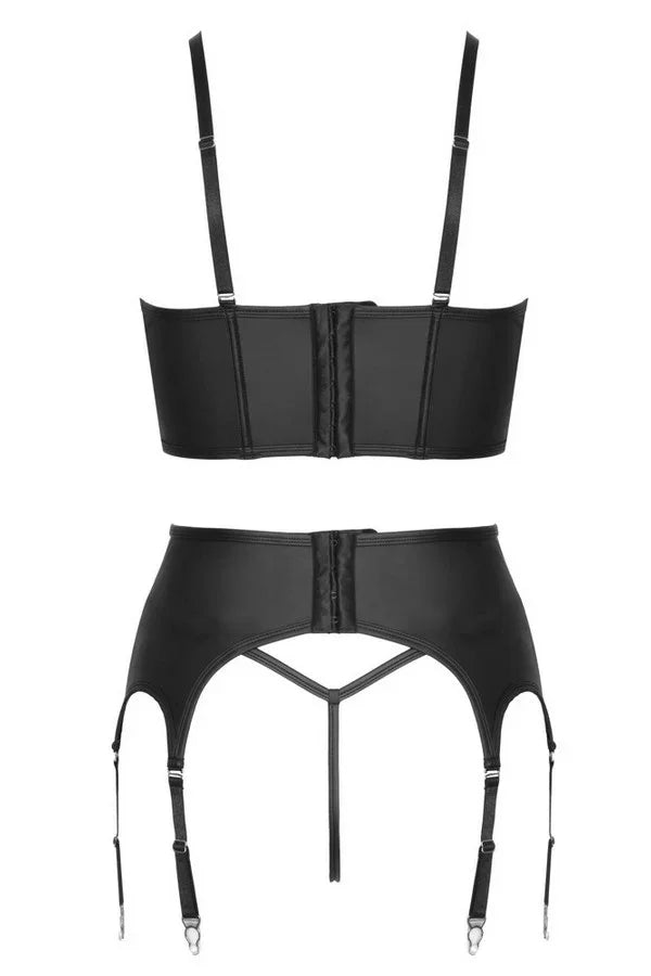 Ensemble wetlook bustier par Cottelli lingerie