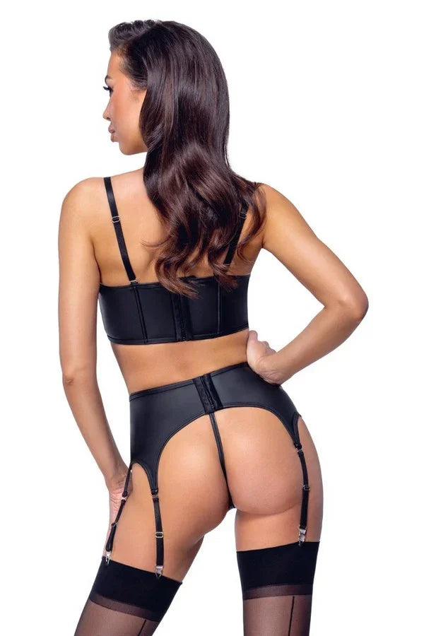 3-piece corset and garter set