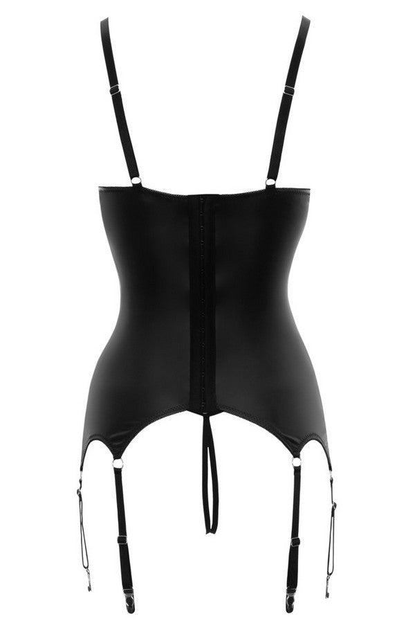 Open black basque