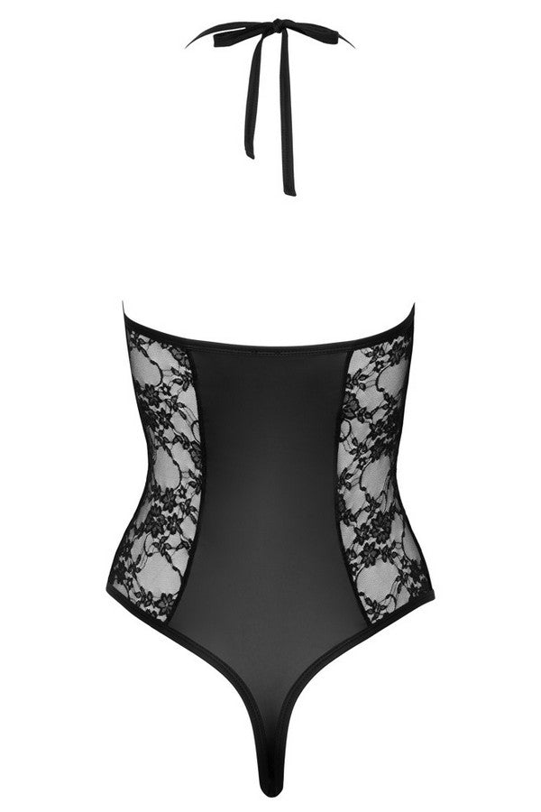 Black snakeskin bodysuit