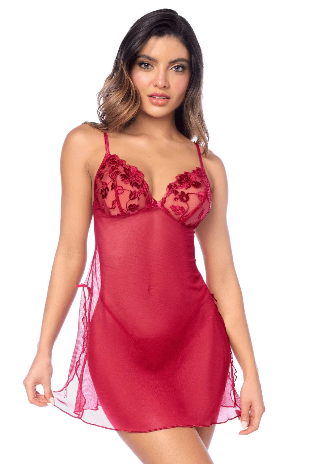 Romantic red nightie