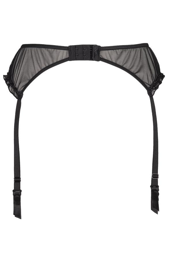 Charcoal suspender belt V-6452