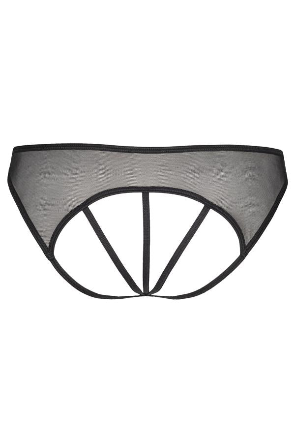 Open panties Charcoal V-6458