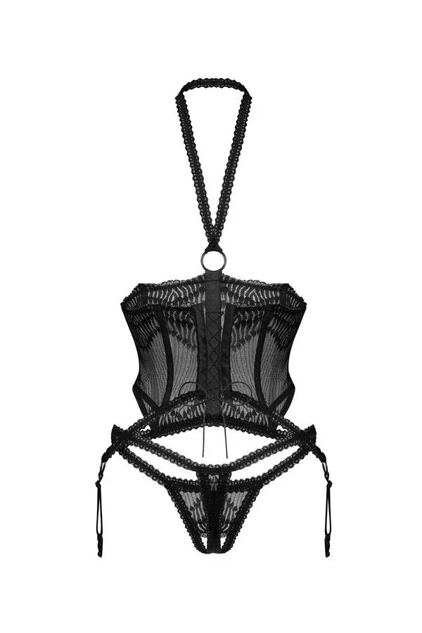 Guêpière ouverte Alliane par Obsessive