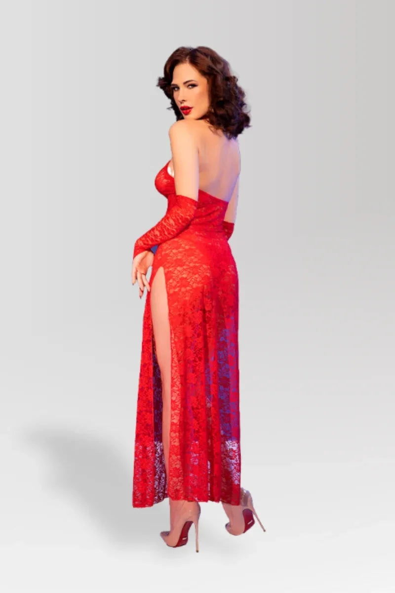 Long lace dress CR4853