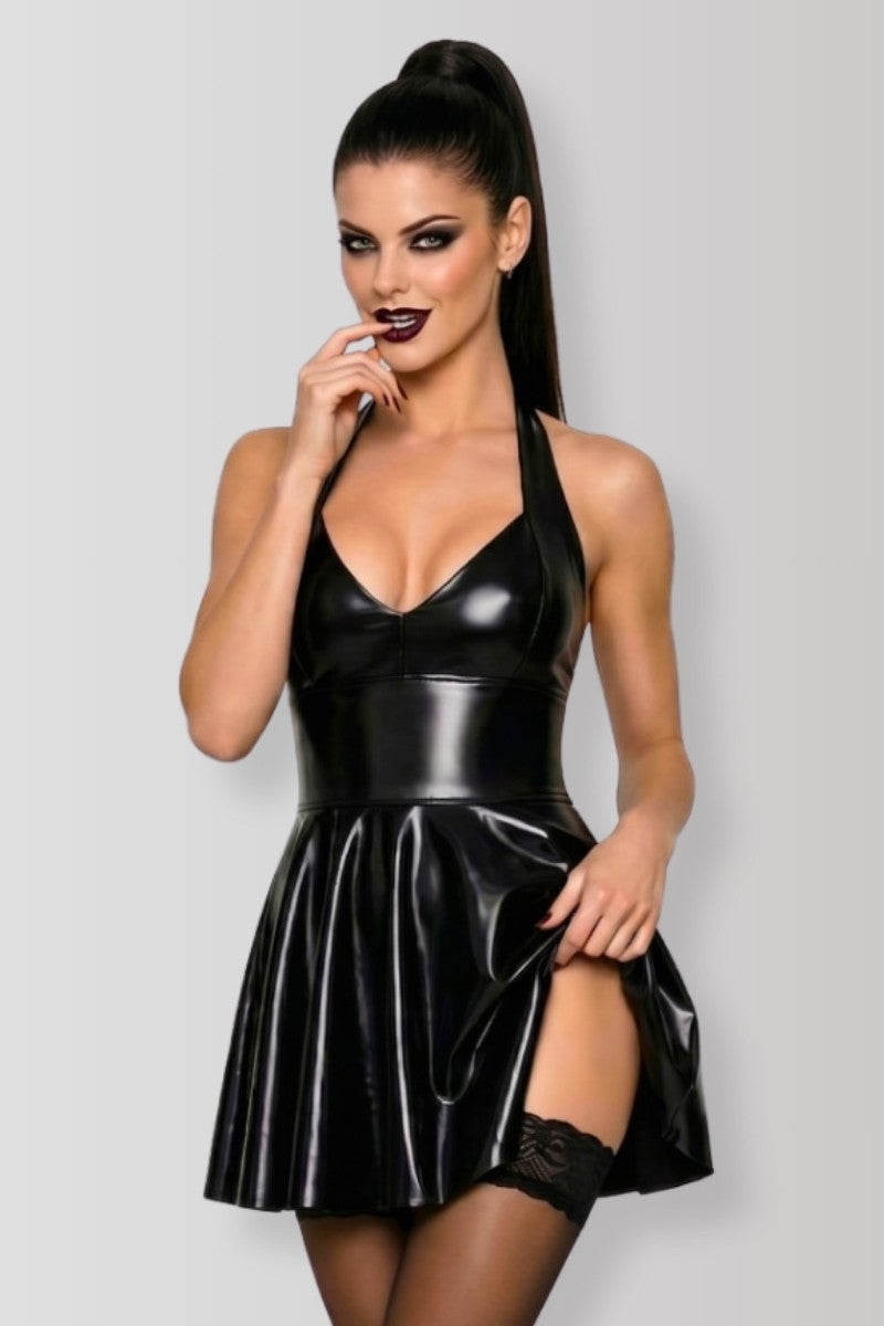Wetlook mini dress