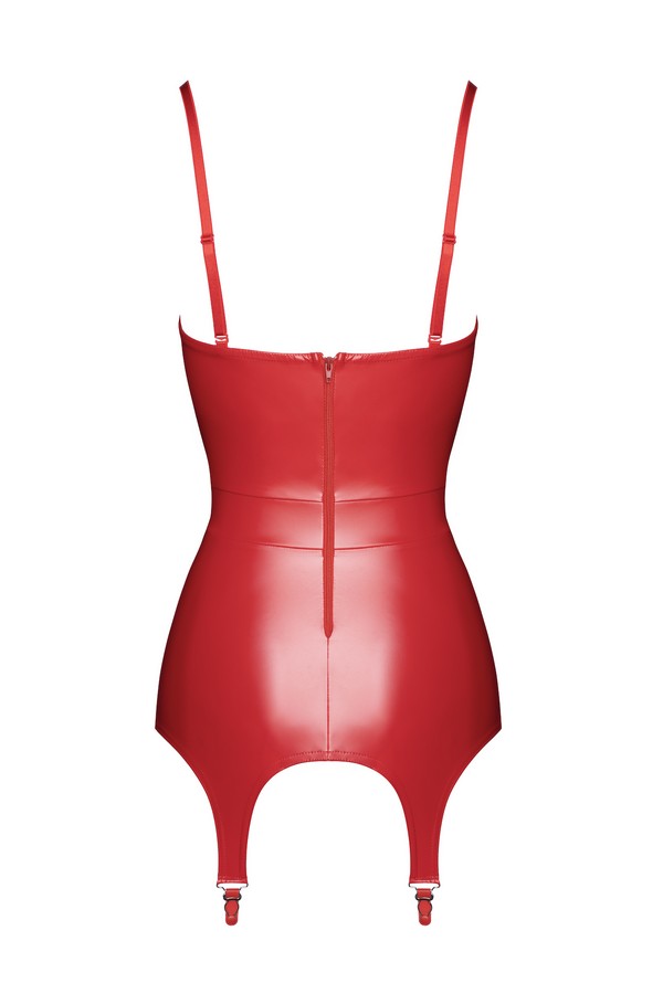 F368 Bombshell fierce corset-belt red
