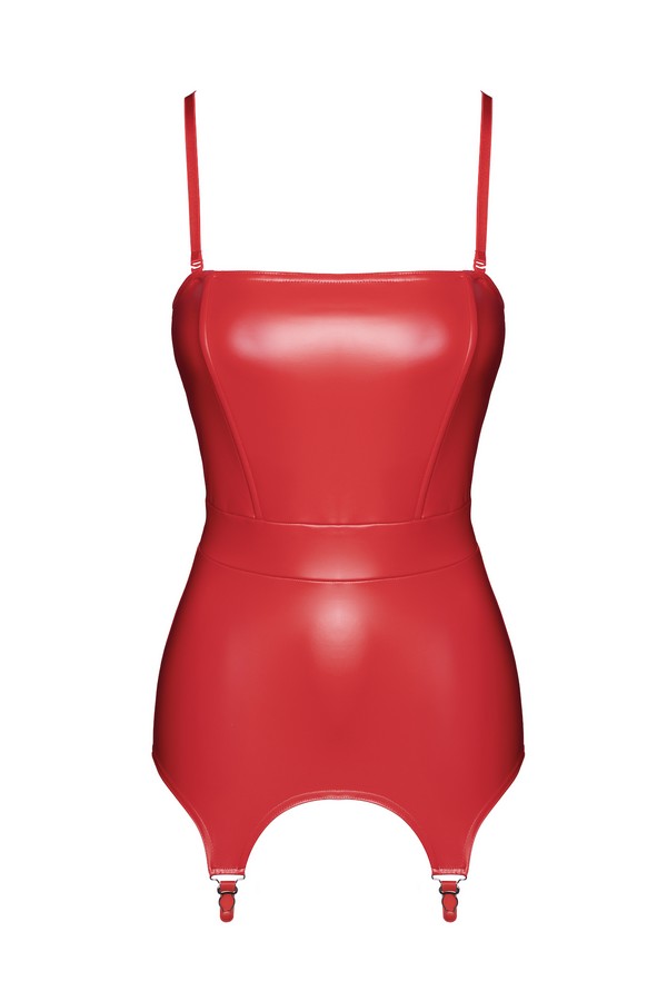 F368 Bombshell fierce corset-belt red