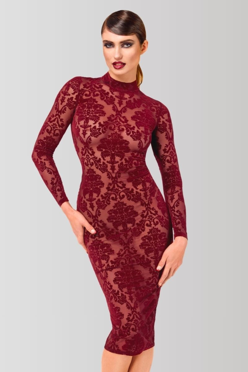 F384 Kink Royal midi dress