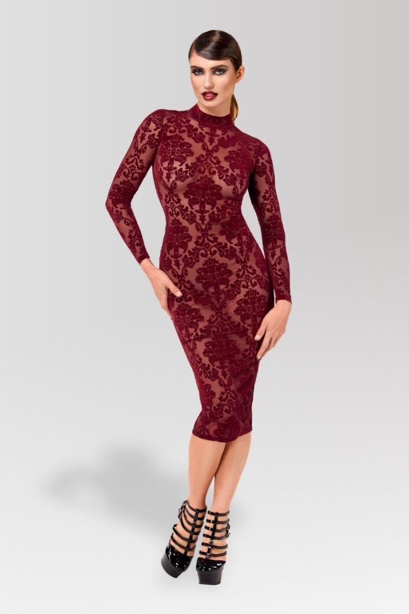 F384 Kink Royal midi dress