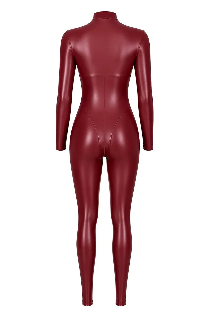 F395 Dark Romance Three-Way Zip Catsuit