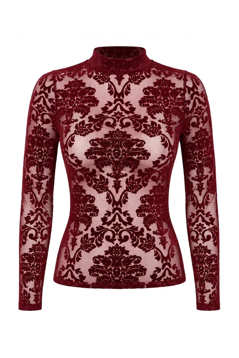 F425 Masquerade Long-Sleeve Top