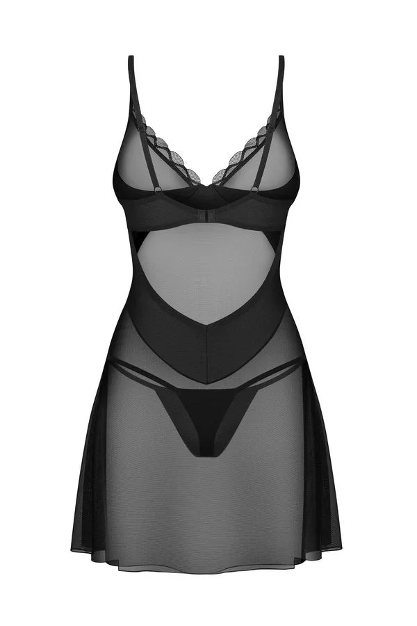 Nuisette transparente Stelisa par Obsessive