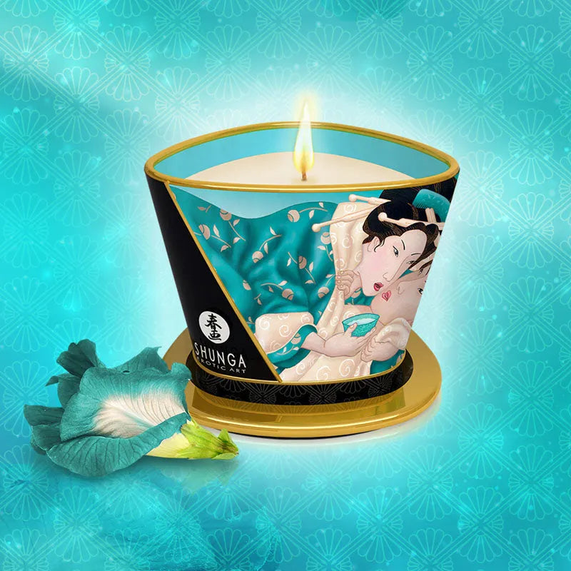 Bougie de massage parfumée par Shunga
