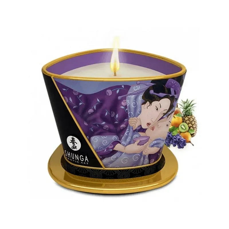 Bougie de massage parfumée par Shunga