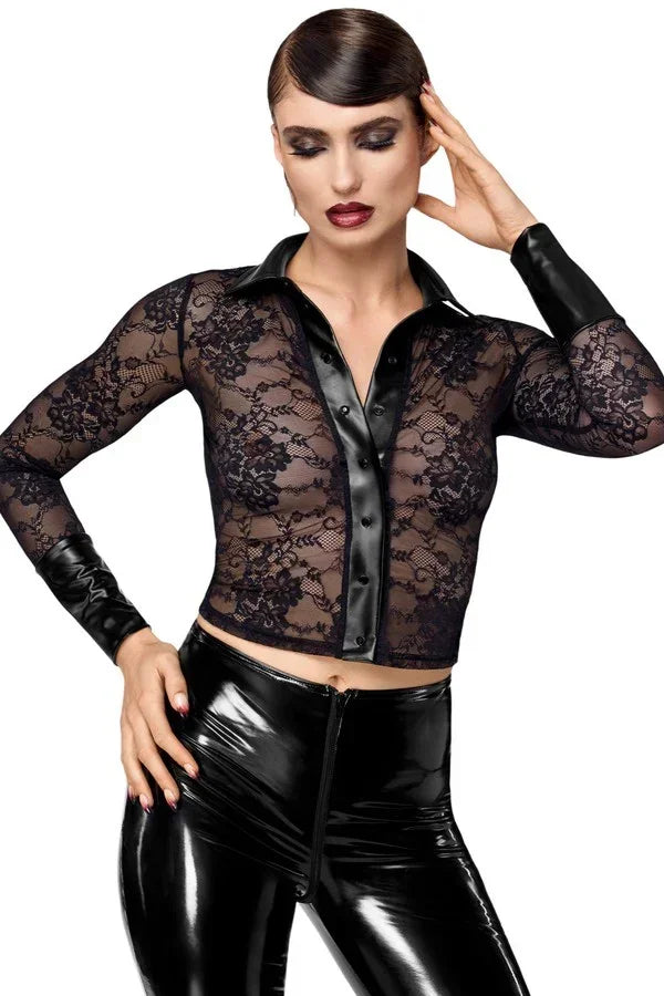 Chemise ouvrable Noirelle F377 par Noir Handmade