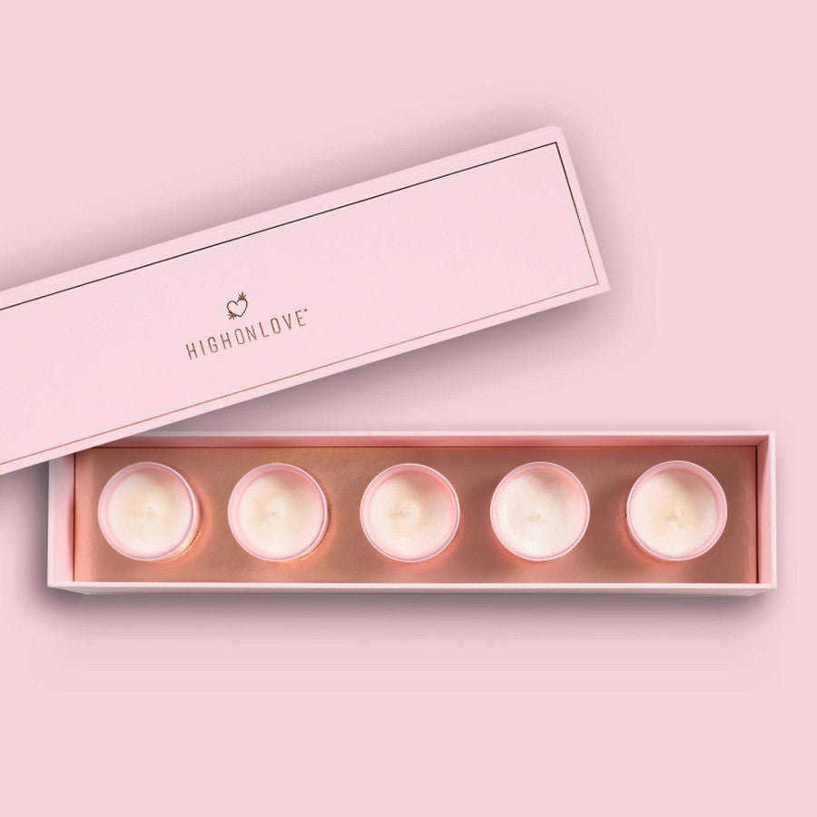 Coffret LES MINIS bougies de massage par HIGH ON LOVE