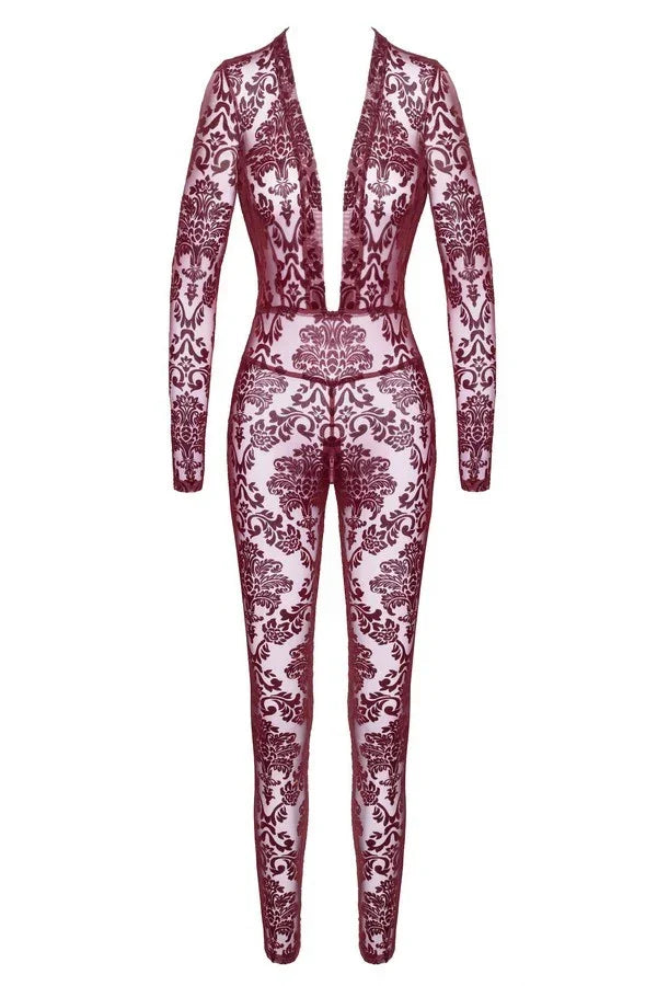 Combinaison Kink Royal F382 par Noir Handmade