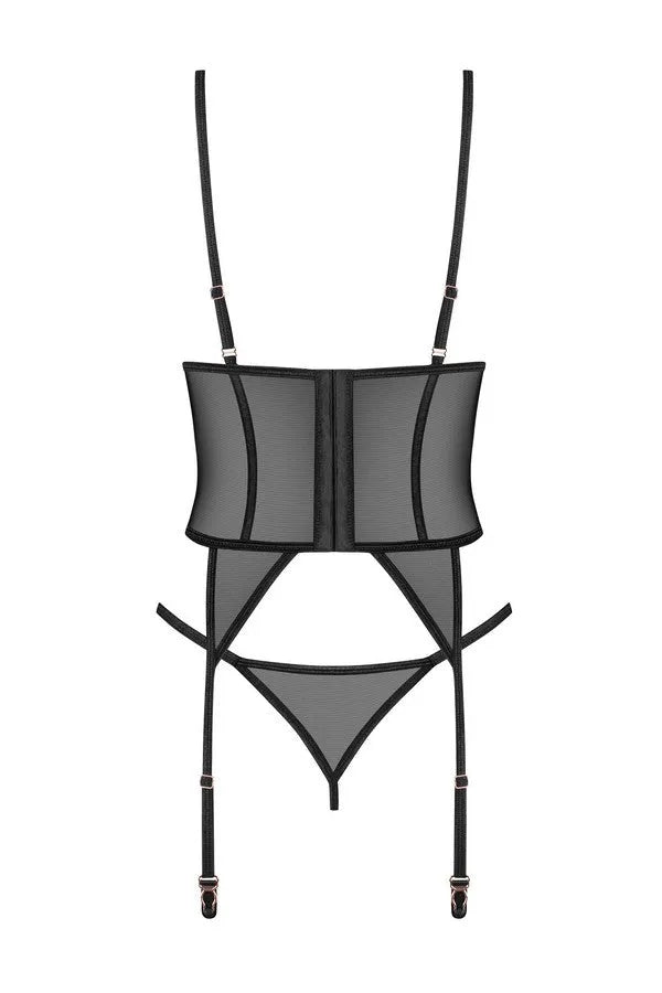 Corset ouvert & string Euridia par Freedom