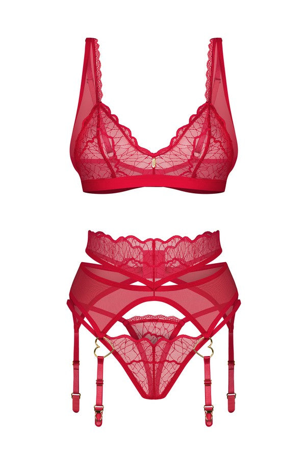 Ensemble jarretelles Cupide Desir par Obsessive