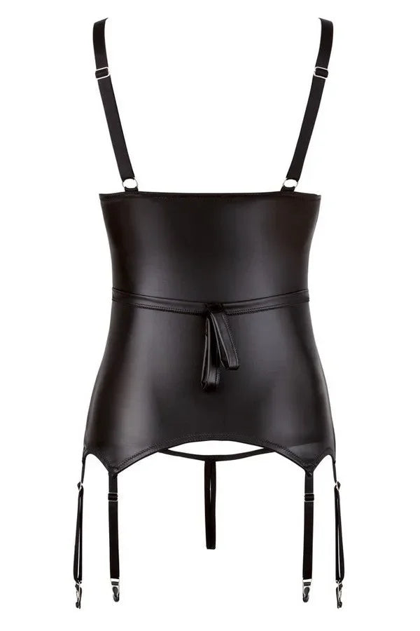 Guêpière ouverte wetlook par Cottelli lingerie