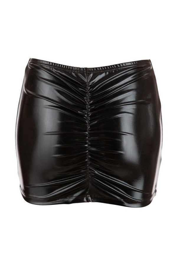Mini-jupe wetlook noire par Cottelli lingerie