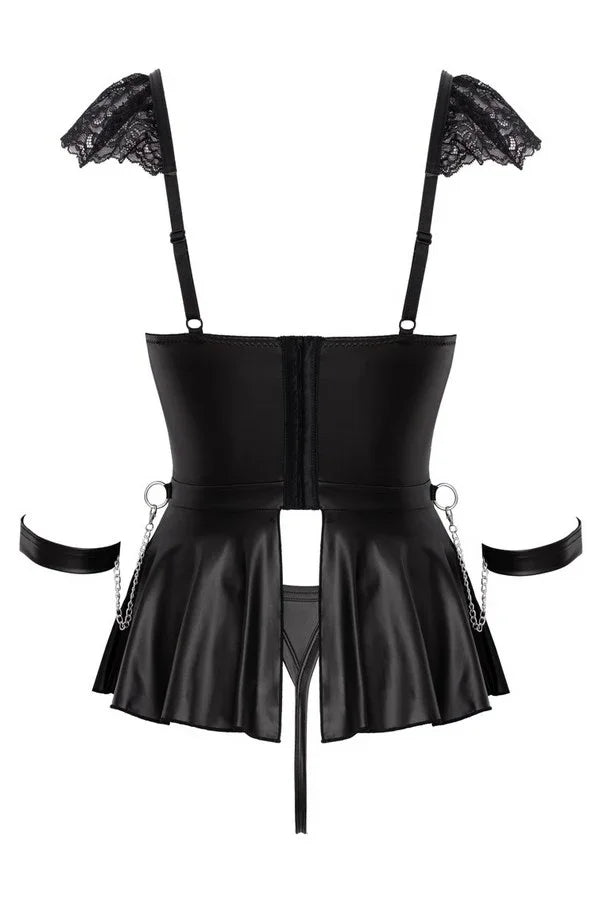 Nuisette Rose liée par Cottelli lingerie