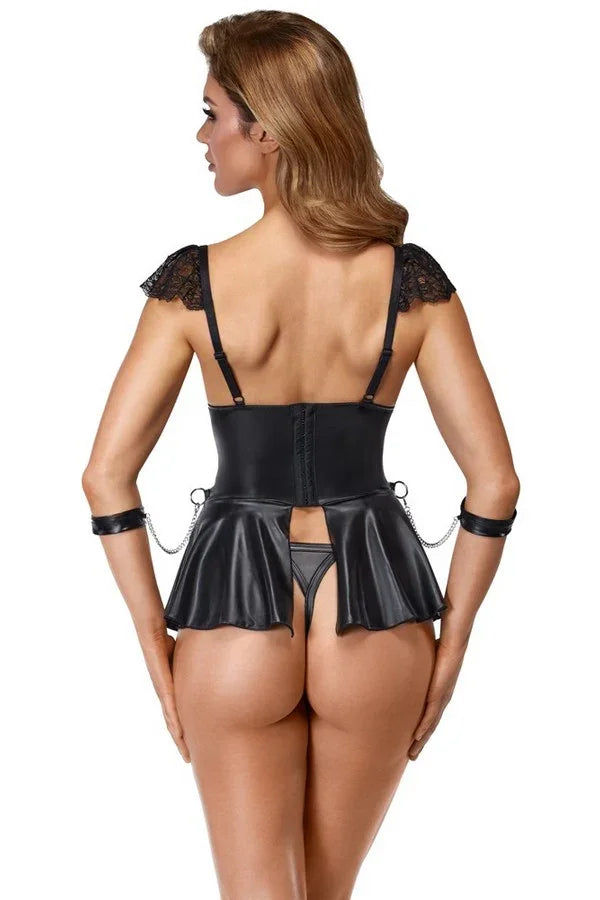 Nuisette Rose liée par Cottelli lingerie