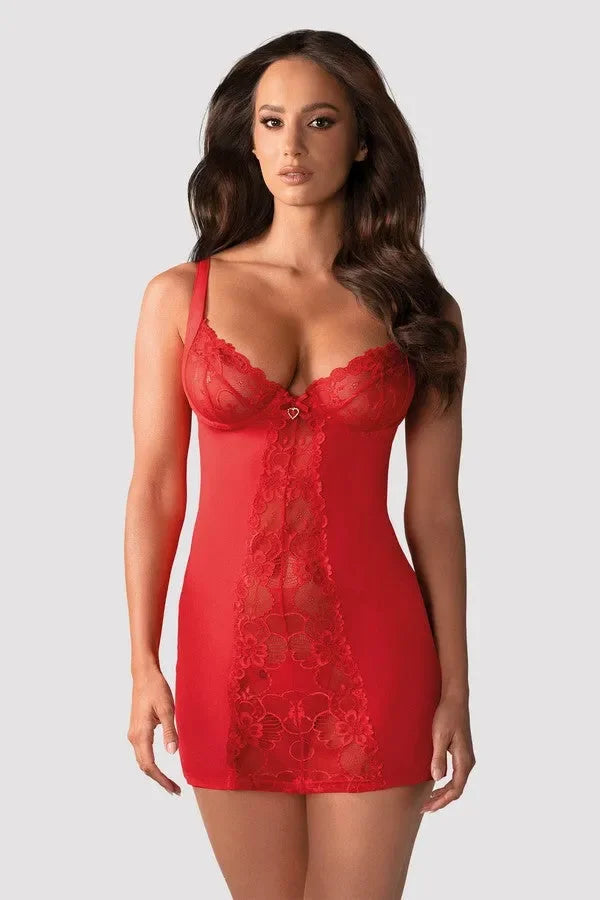 Nuisette Heartina rouge par Obsessive