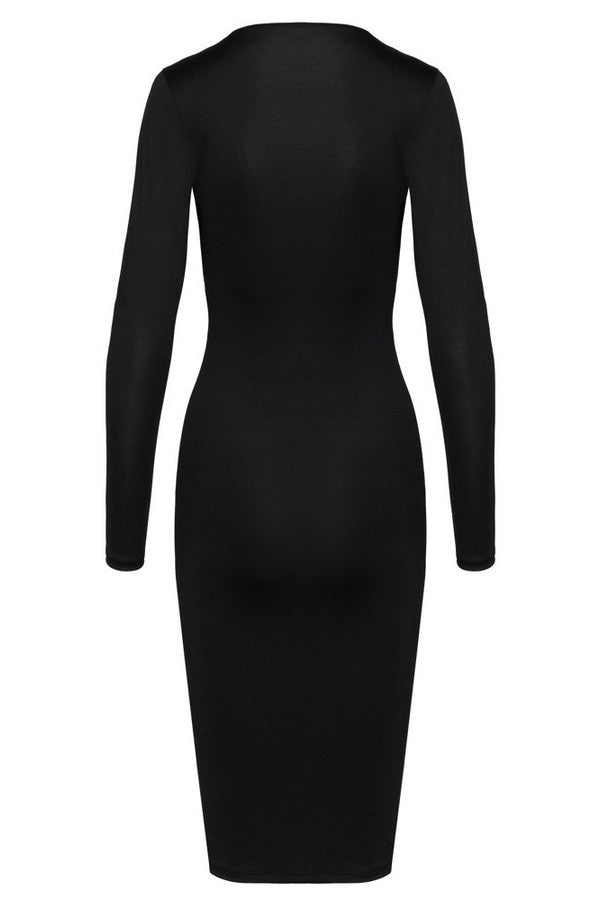 Black long sleeve dress