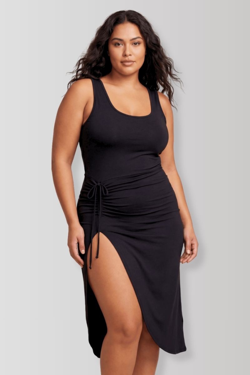 Anastasia open-back midi dress