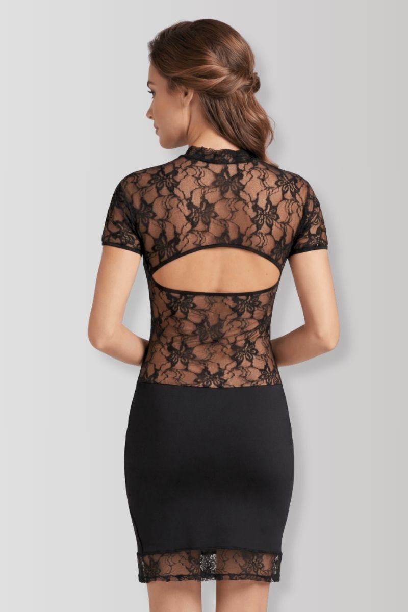 Athena Mandarin collar dress