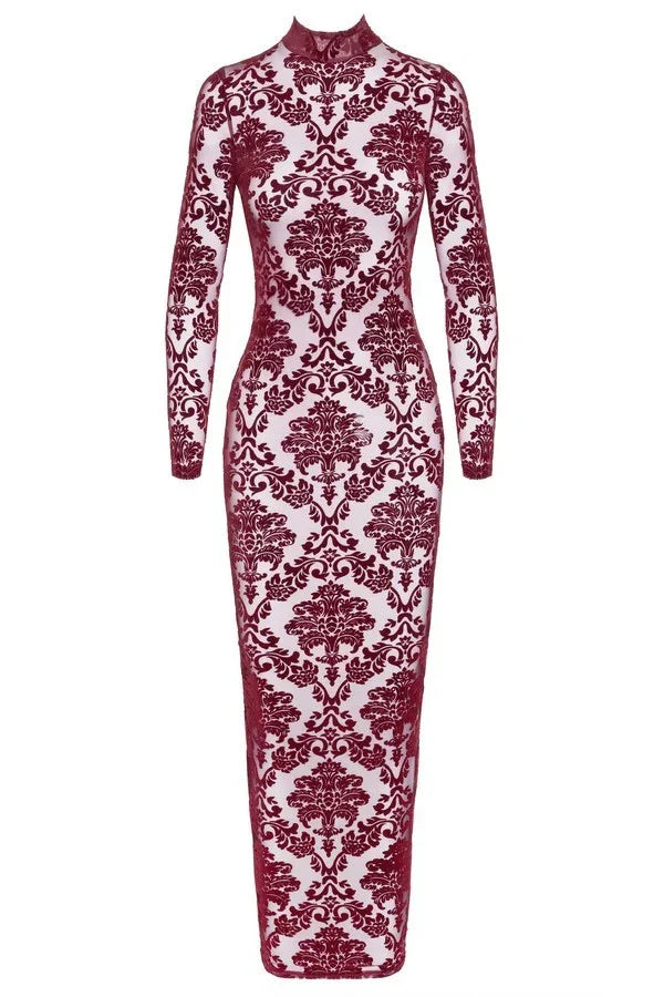 Robe longue Kink Royal F383 par Noir Handmade