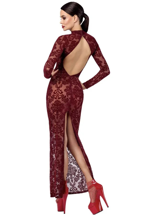 Robe longue Kink Royal F383 par Noir Handmade