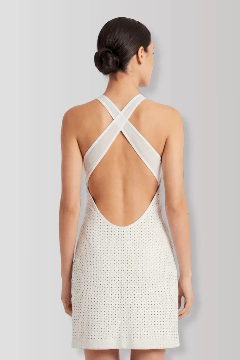 Robe wetlook blanc Margot par Be Lily