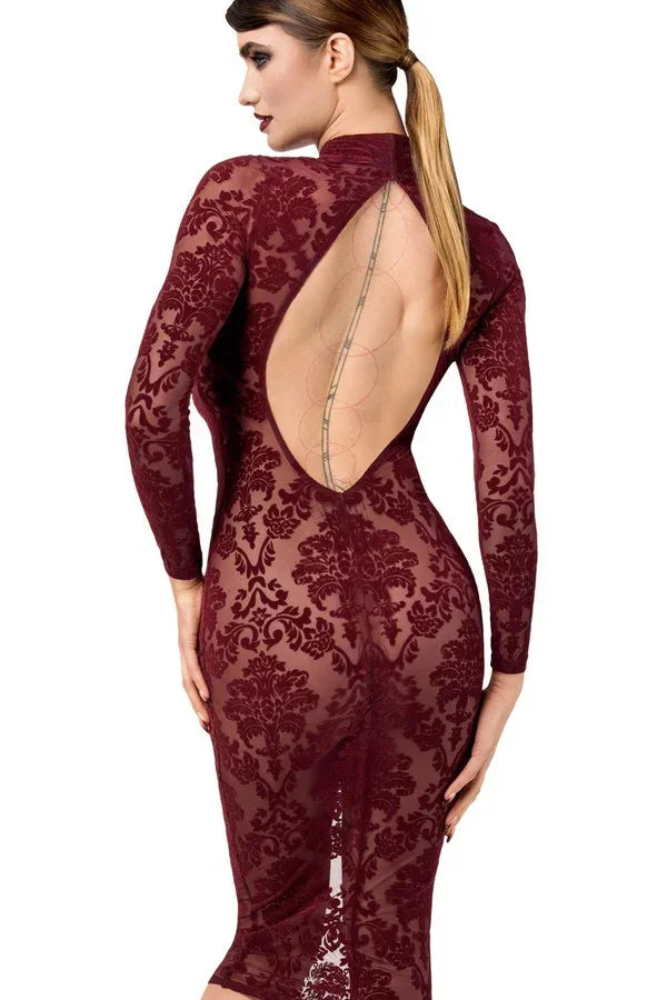 Robe midi Kink Royal F384 par Noir Handmade