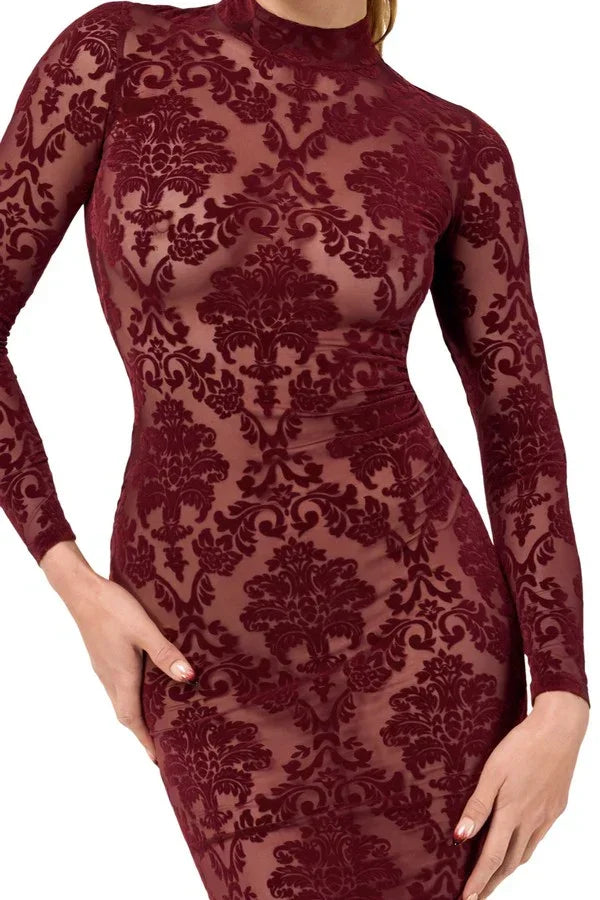 Robe midi Kink Royal F384 par Noir Handmade