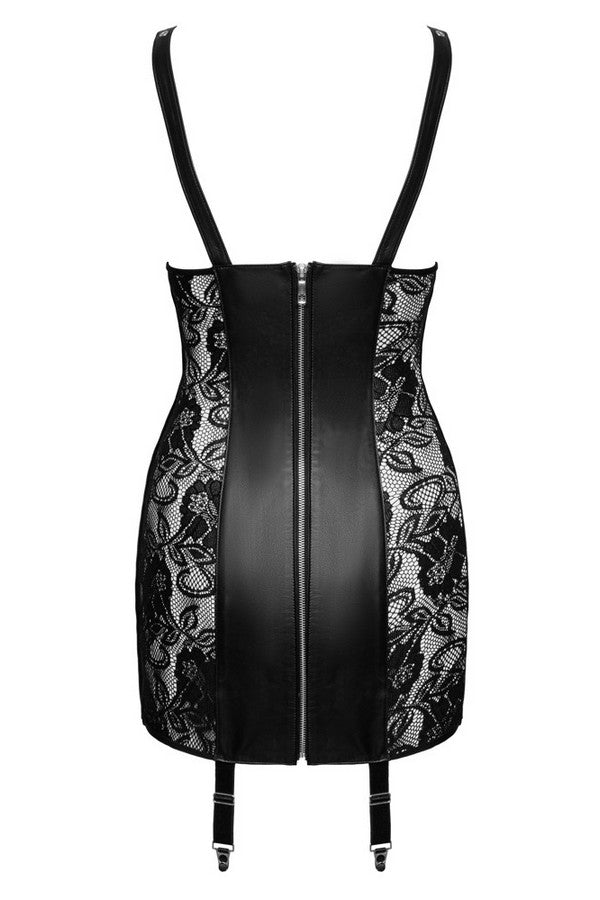 Robe ouvert en cuir par Zado