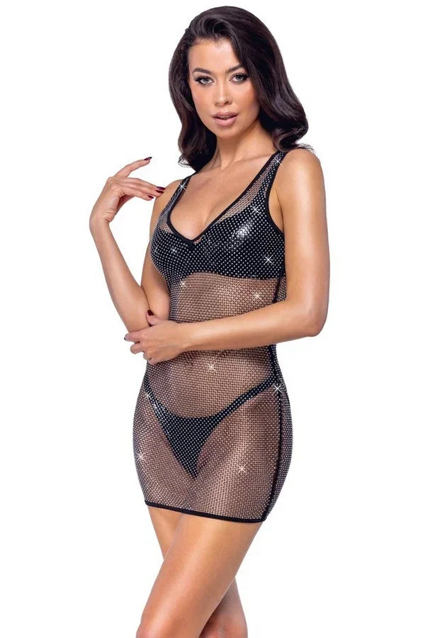 Robe strass transparente par Cottelli lingerie
