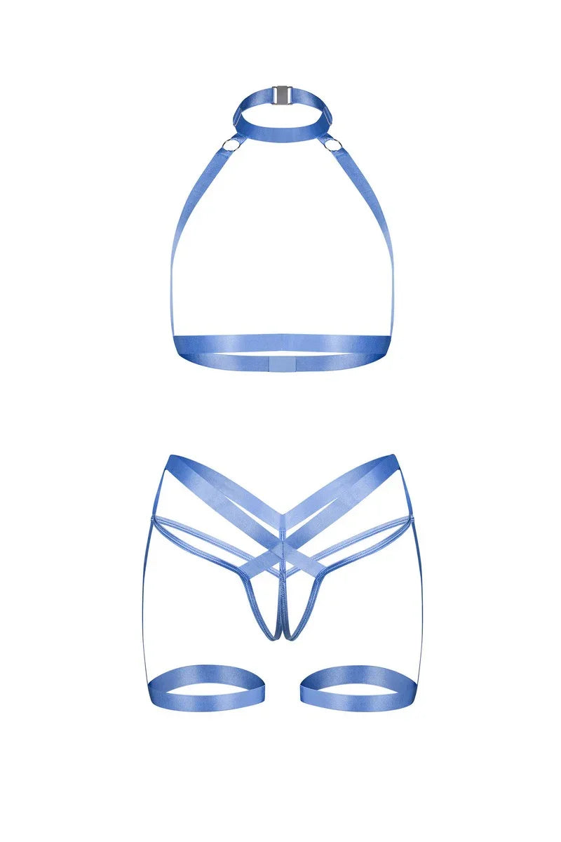 Shaderi Blue Harness Top