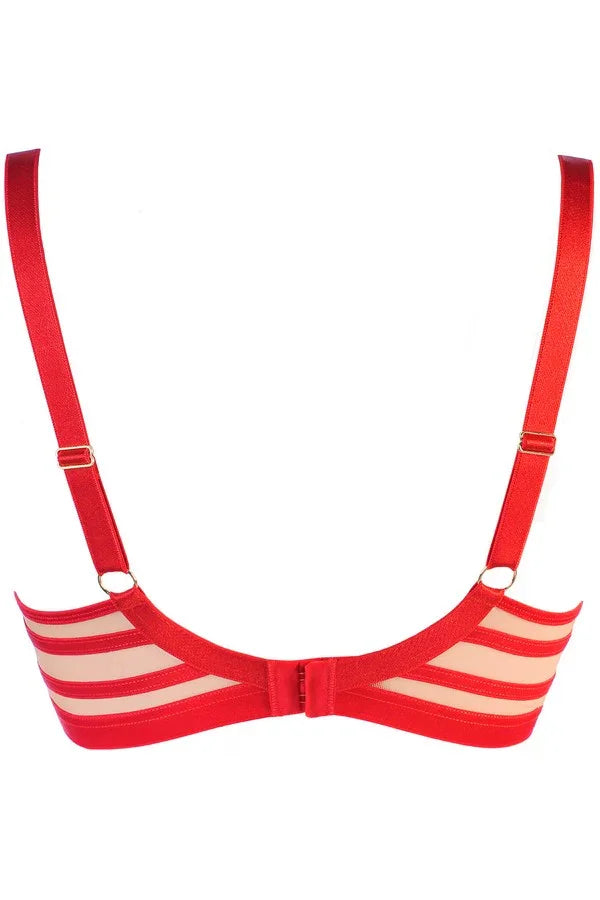 Soutien-gorge rouge V-10541 par Axami