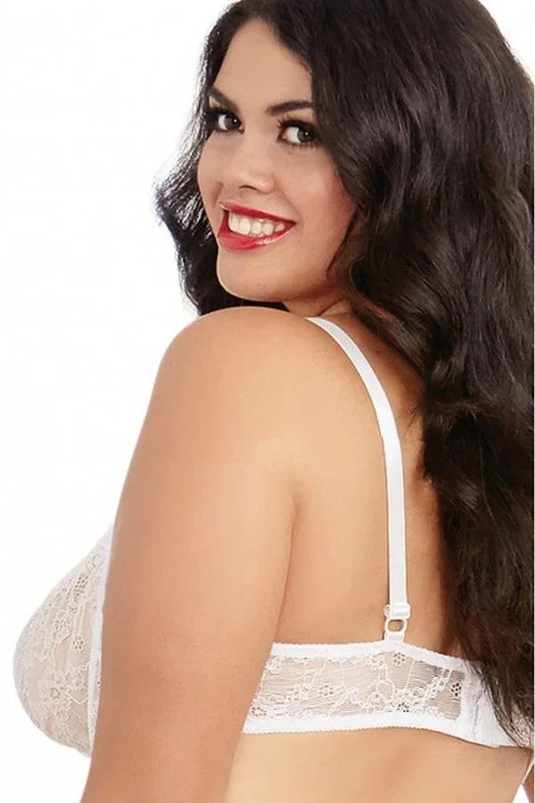 Soutien-gorge ouvert blanc par DreamGirl