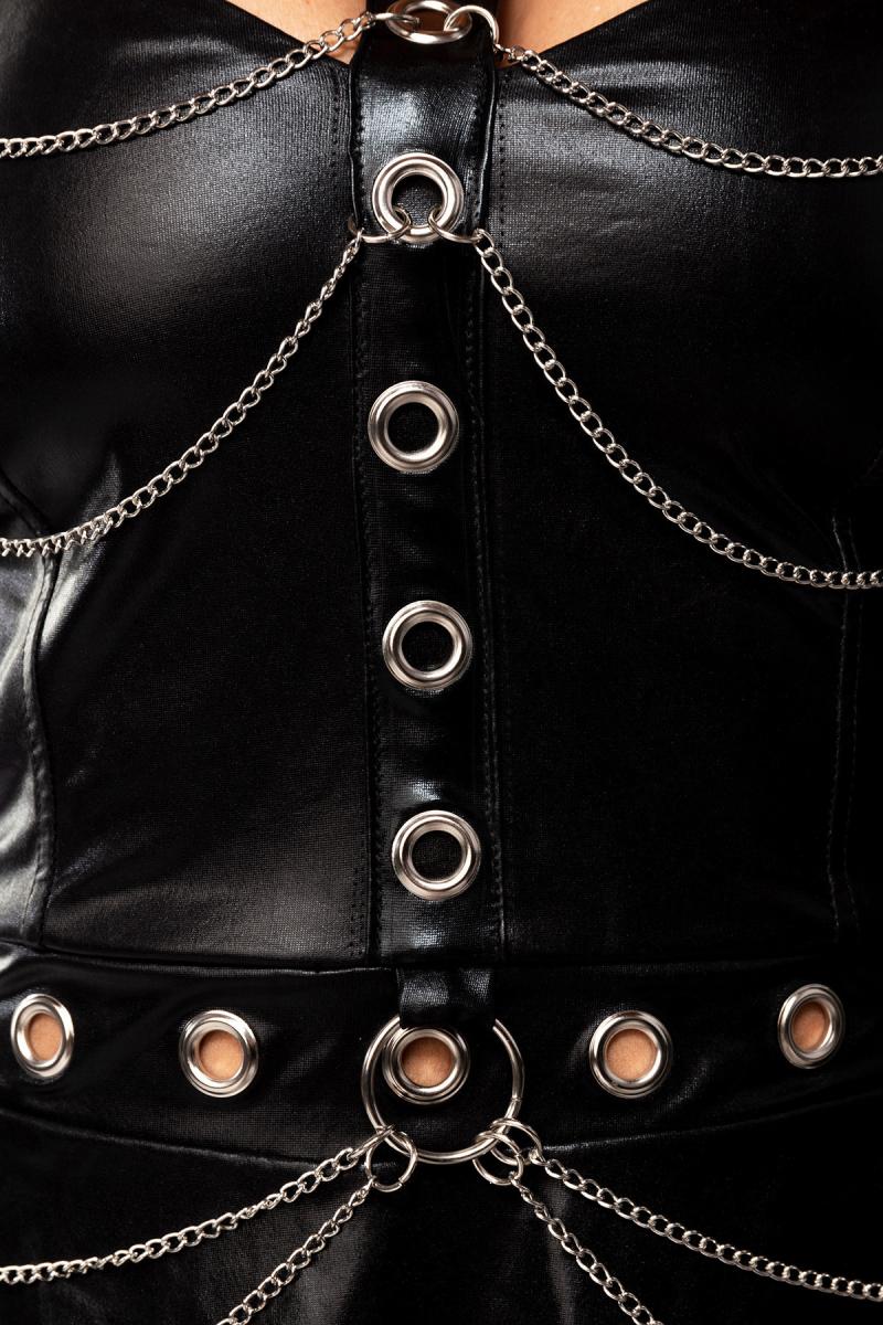 Robe patineuse wetlook par Saresia