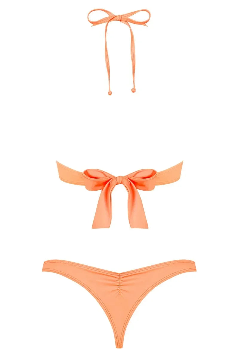 Bikini string Paralia corail par Obsessive