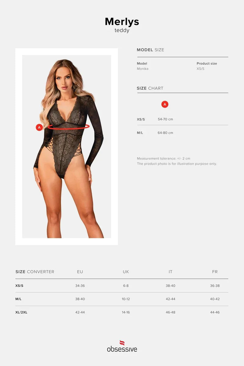 Body manches longues Merlys par Obsessive