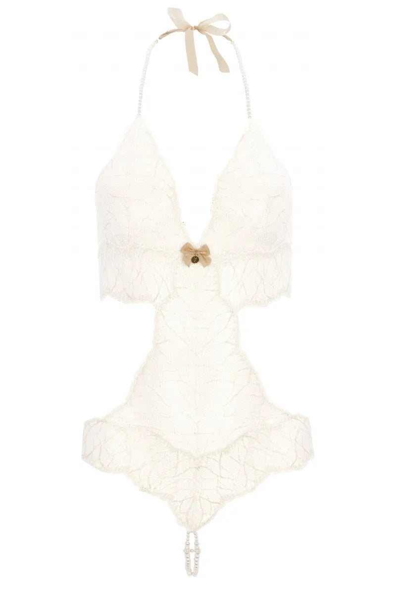 Body perles Sydney ivoire par Bracli