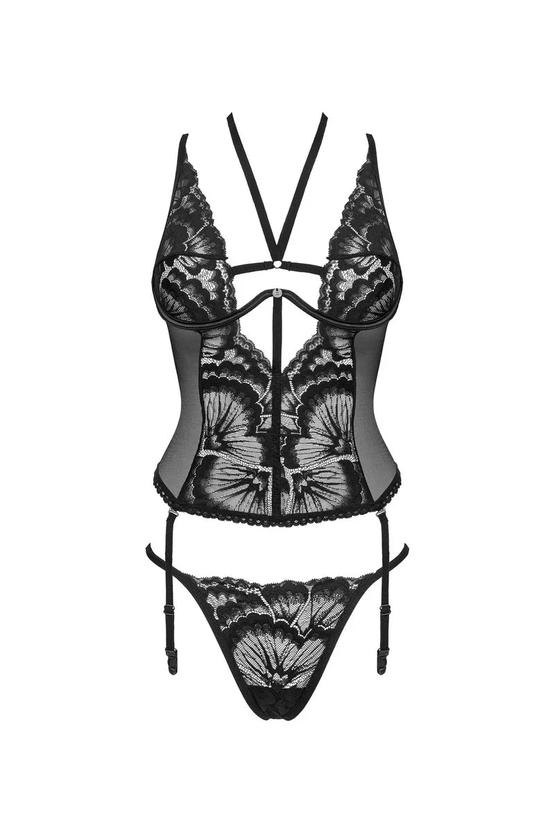 Corset dentelle Alessya par Obsessive
