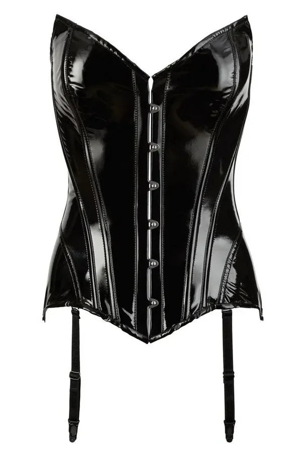 Corset vinyle push-up par Black Level