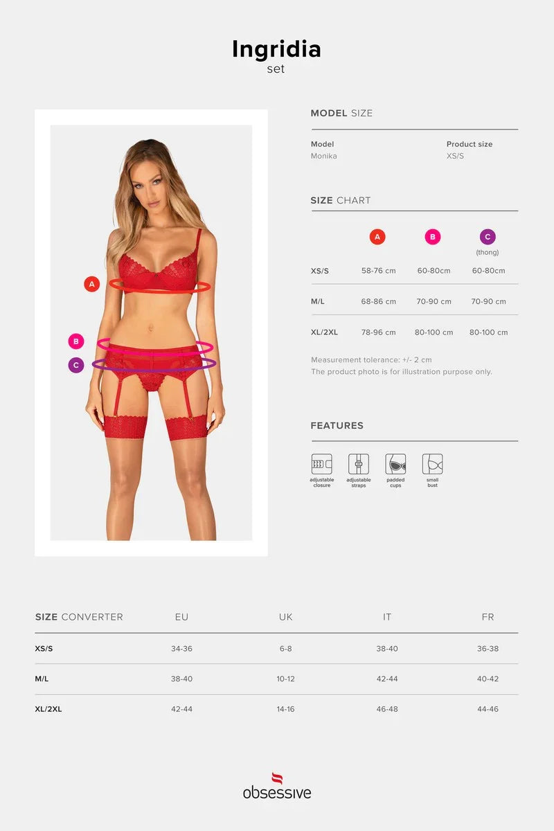 Ensemble 3 pièces Ingridia par Obsessive