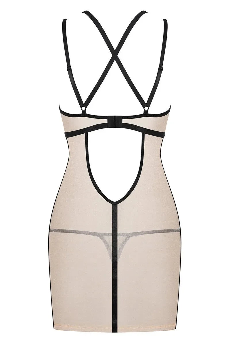 Nuisette transparente Nudelia par Obsessive